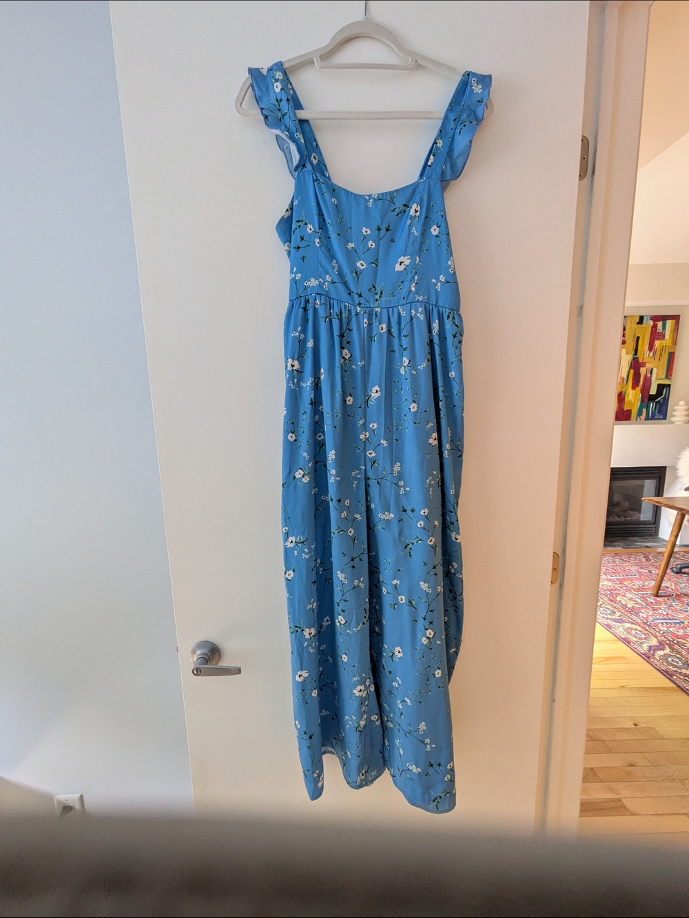 Floral Blue Jumpsuit